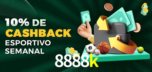 10% de bônus de cashback na 8888k